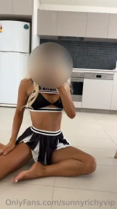 Naughty cheerleader