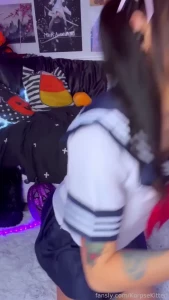 My terrible attempt at making this tail stay up lol