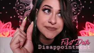 First date disappointment - the date was going just fine although