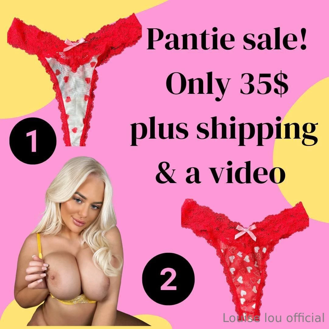 louiselou - Lous pantie sale 2 available pick a pair and receive a video too 