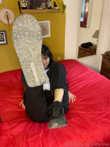 I give you two options 1 clean them with your tongue 2 tread on your