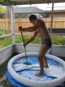 Pool cleaning time