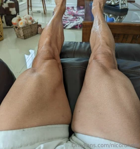 Fresh wax job on my legs my friends julianne having way too much fun part 2