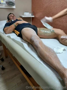 Fresh wax job on my legs my friends julianne having way too much fun part 3