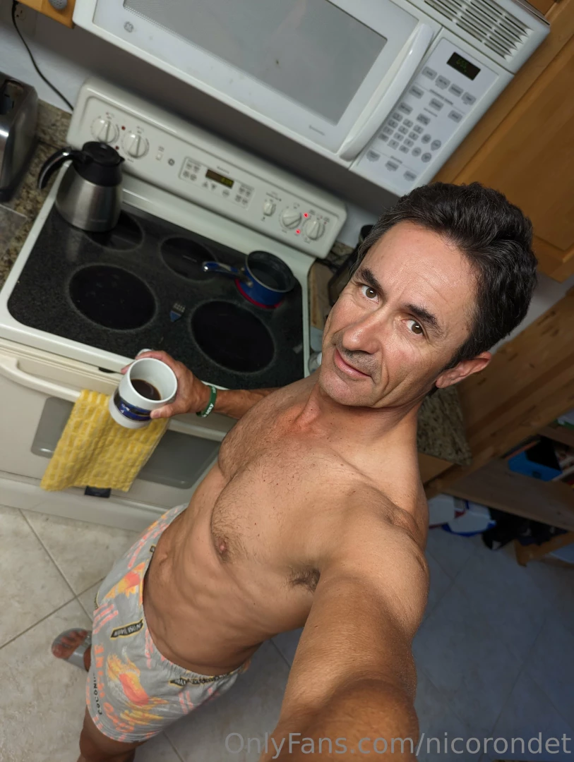 Coffee time before going riding 