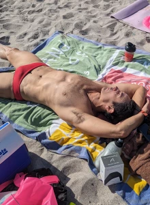 Which red speedo photo do you like best if you want more to come you part 2