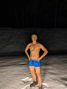 Cold snap snow photo shoot