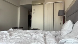 Muslim husband in shower and she cheating on balcony with stranger