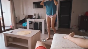 Day 3 when i woke up i saw my stepson jerking off in the living room i