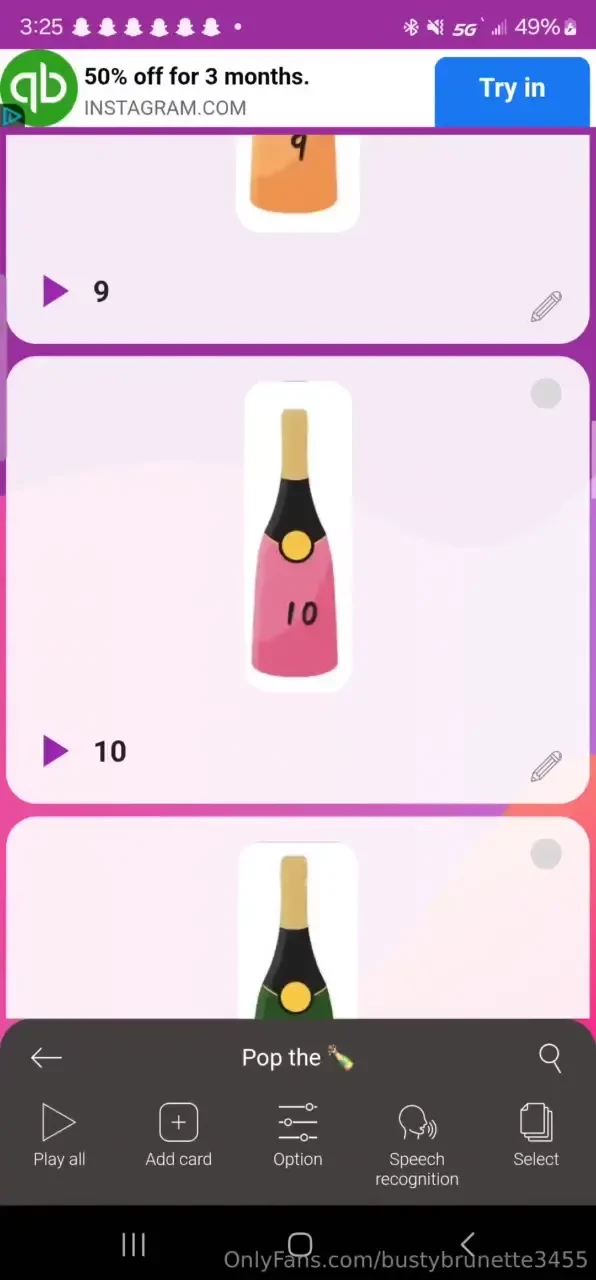 My bottles want to be flipped over for you to win a prize you choose 