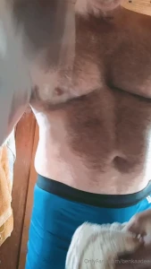 Some pecbounce chestfly muscleflexing some hairy furry sweaty armpits