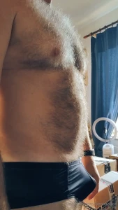 Transform my hairybody and bouncing my furry chest pecs muscles part 3