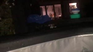 Great white in the hot tub