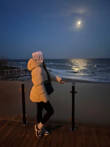 Moonlight the sound of waves and thoughts of only you it seems this