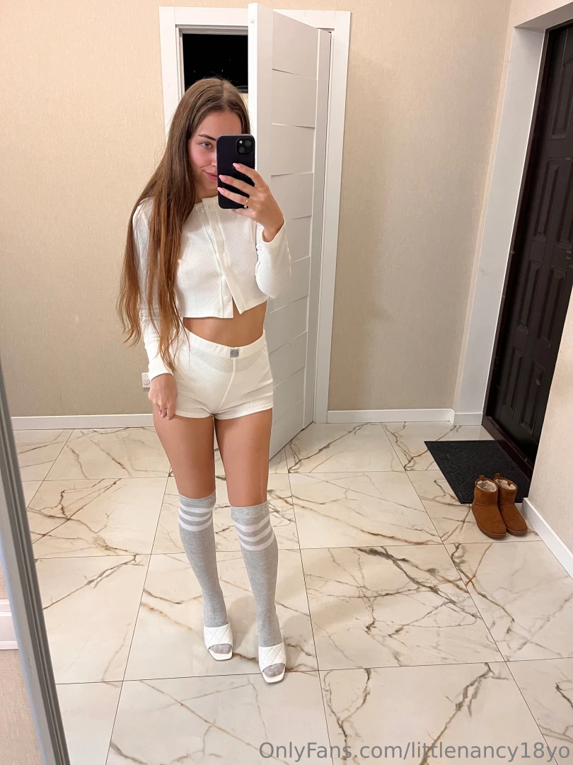 I love walking around the house in those long socks i think it s 