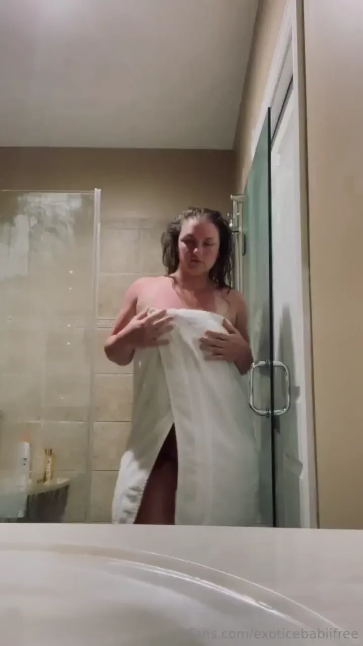 Watch me get all wet and soapy in the shower after a long day at the 