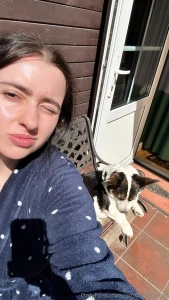 Enjoying my time off while my dirty slave dasha cleans out the shed part 2