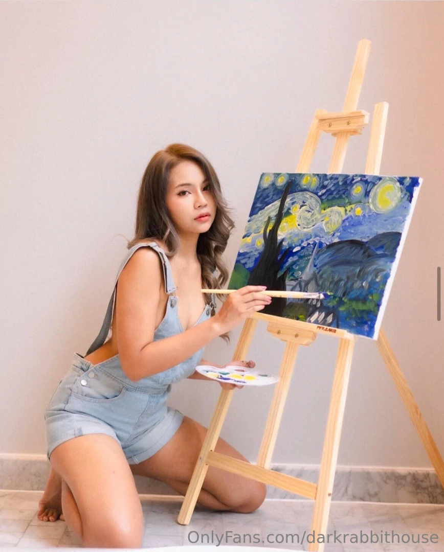 Starry night paint your palette blue and gray look out on a summer s 