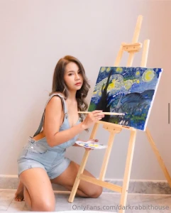 Starry night paint your palette blue and gray look out on a summer s