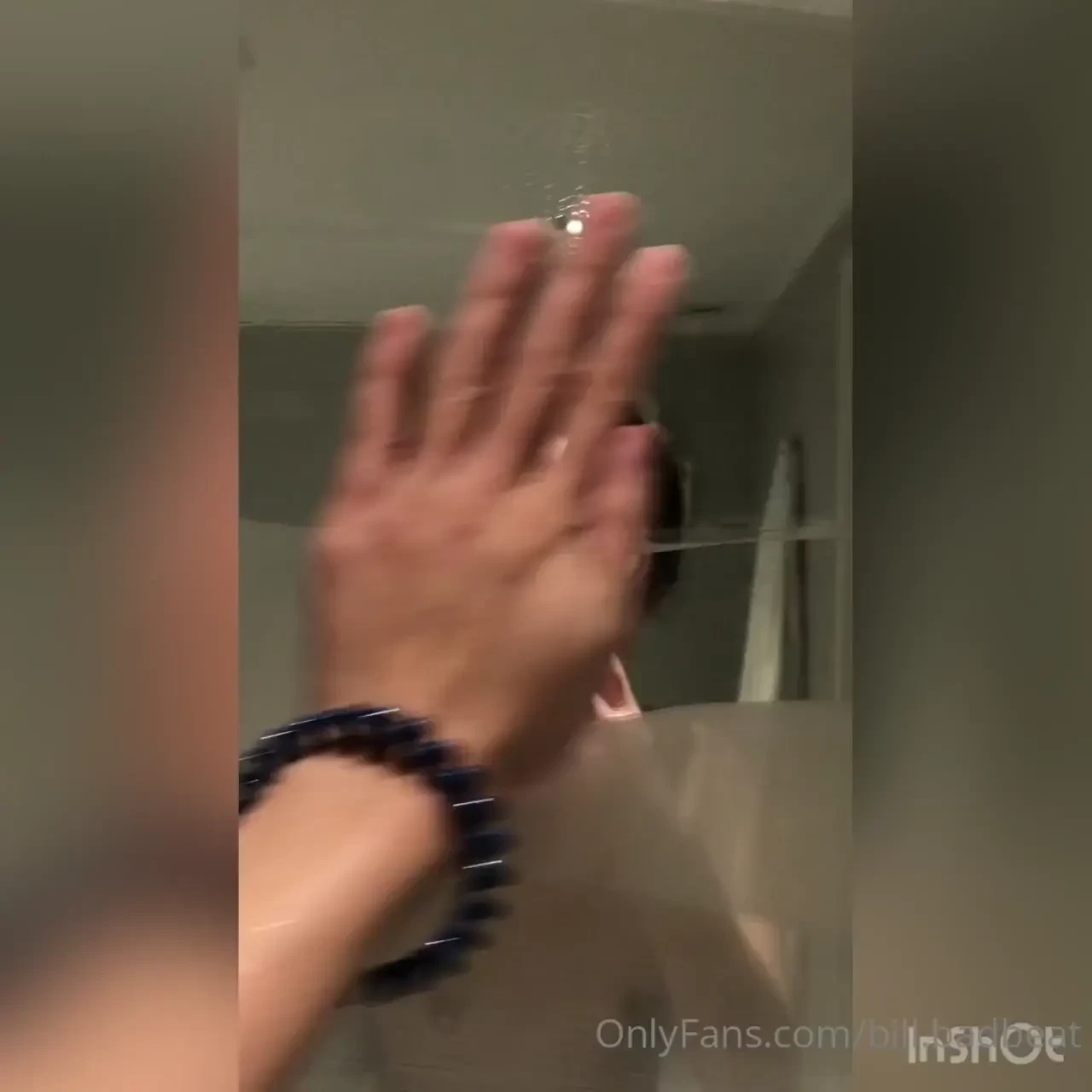 Wipe a mirror 