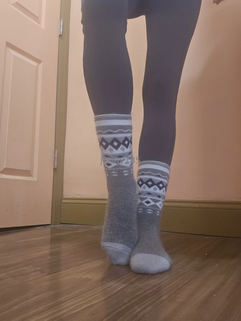 It s freezing out gotta make sure you got on your warm socks 