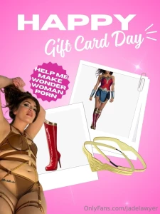 It s national use a gift card day double content for you daddy if you