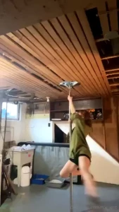 I got a pole and i learned a cool move