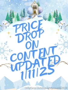 Lowered prices on content