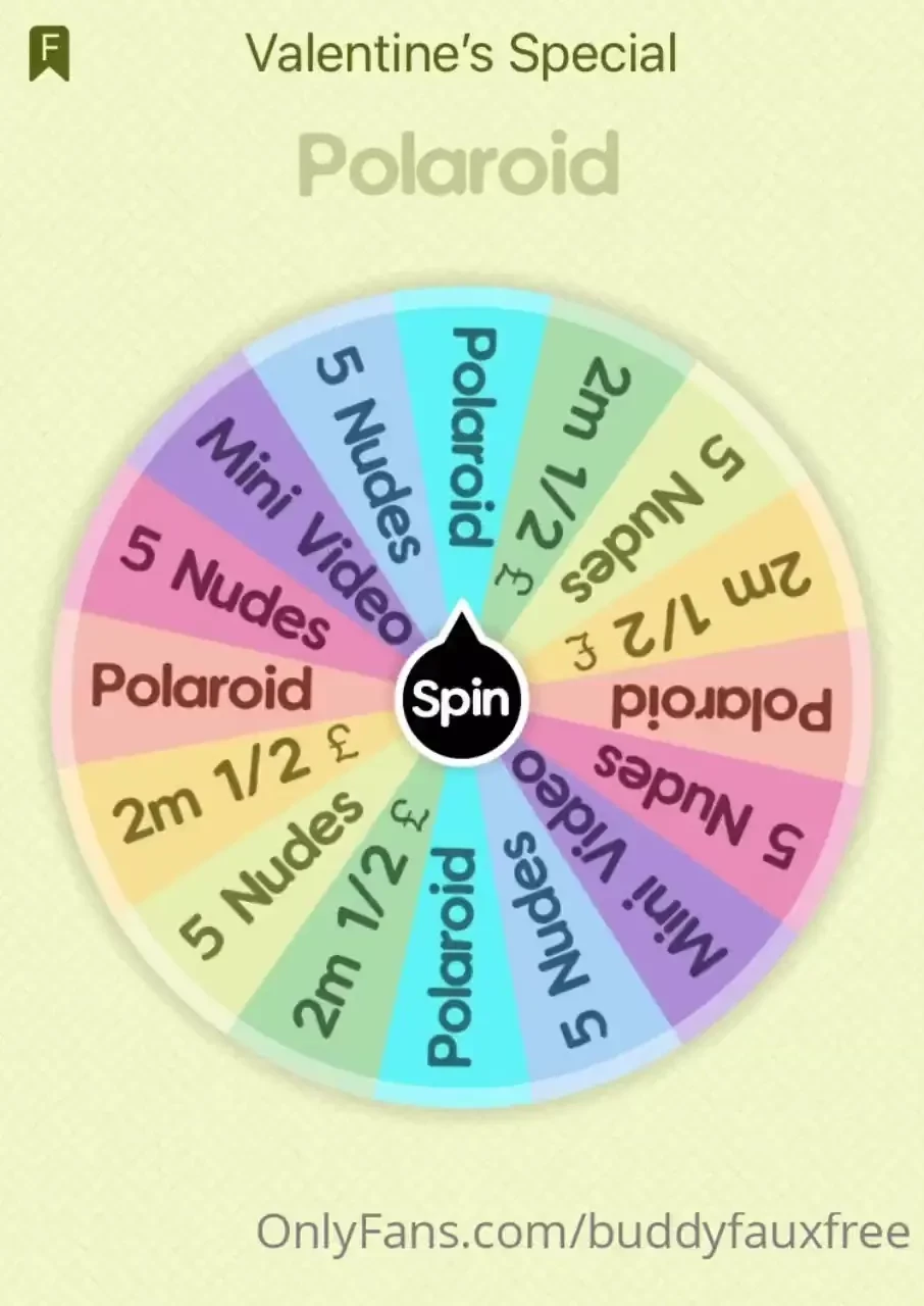 Valentine s special lucky wheel spin 5 for 1 spin 10 for 3 spins 