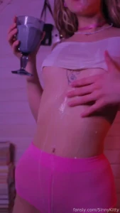 I think i spilled milk on myself but that s okay won t daddy lick it