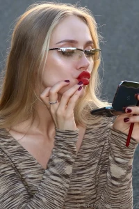 Is there something about that red lipstick or is it the confidence