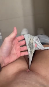 My panties got a little dirty during my workout