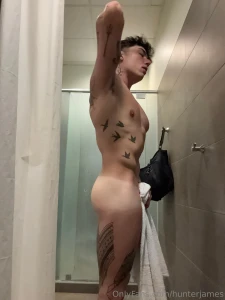 You walk in on me taking pics in the gym shower like this you joining part 1