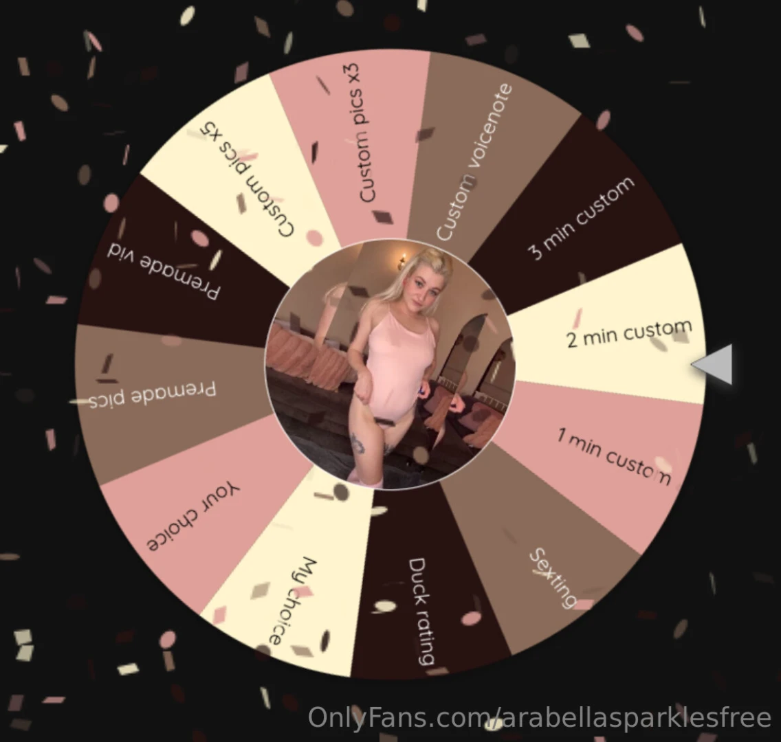 Just so you know if you sub to my vip page you get a free spin on this 