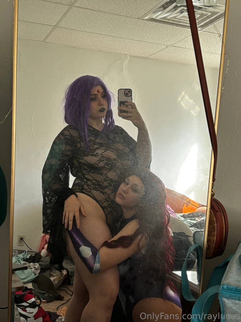 Your fave childhood crushes come see starfire and raven in action part 5 