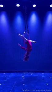 Doing aerial hoop but those legs