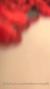 Might send out the valentines video in my red set tonight