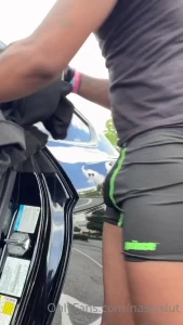 Nasty slut takes his clothes off anywhere and anytime
