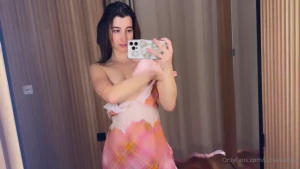 Are you coming or what no bra or panties under this