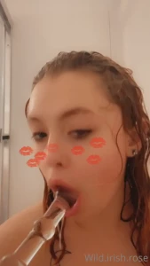 Cum take a shower with me amp watch as i play w my tight lil wet