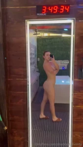 Some bts of my cold plunge your girl had to hype herself up for that