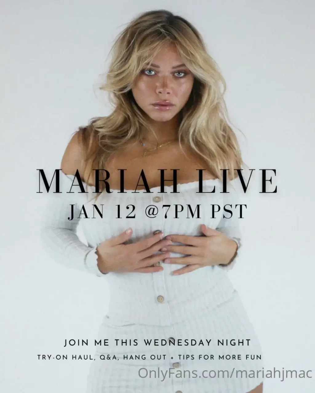 The tribe has spoken join my live this wednesday for some humpday fun 