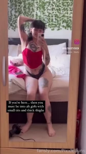 And this one takes monster cocks altgirl tattooed petite thickthighs