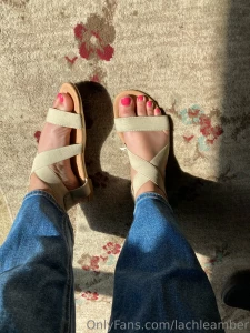 Sunshine on the feetsies hope i don t get tan lines on them
