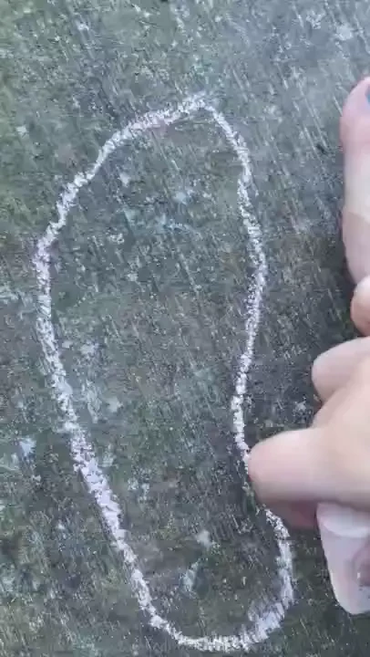 A little bunny made by tracing my feet 