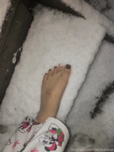 It snowed where i live and i just froze my little piggy s for these