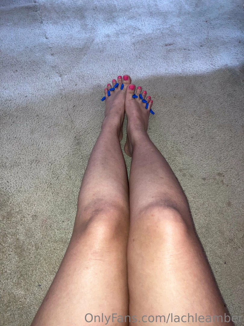 My legs got tan painting my toes a cute pink color would anyone be 