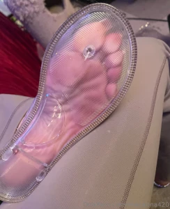 Peek a boo jelly sandal sole
