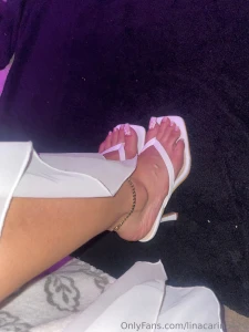Would you cum on my toes in my thong heels or you want to squeeze in part 2