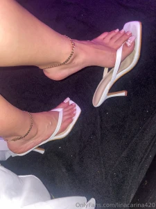 Would you cum on my toes in my thong heels or you want to squeeze in part 1